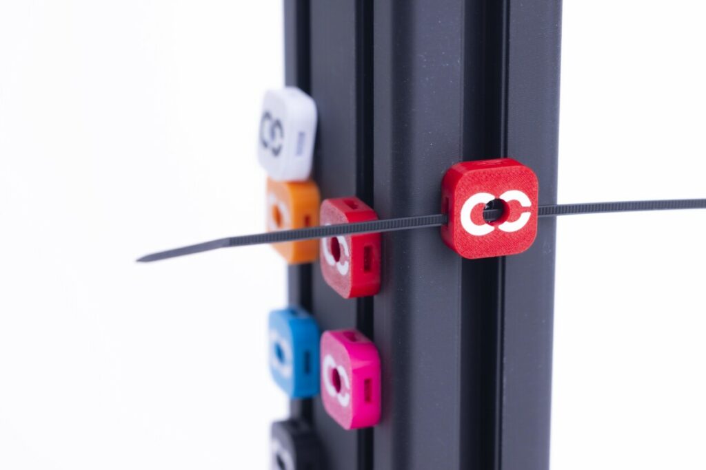 Cable management clips bolt-on