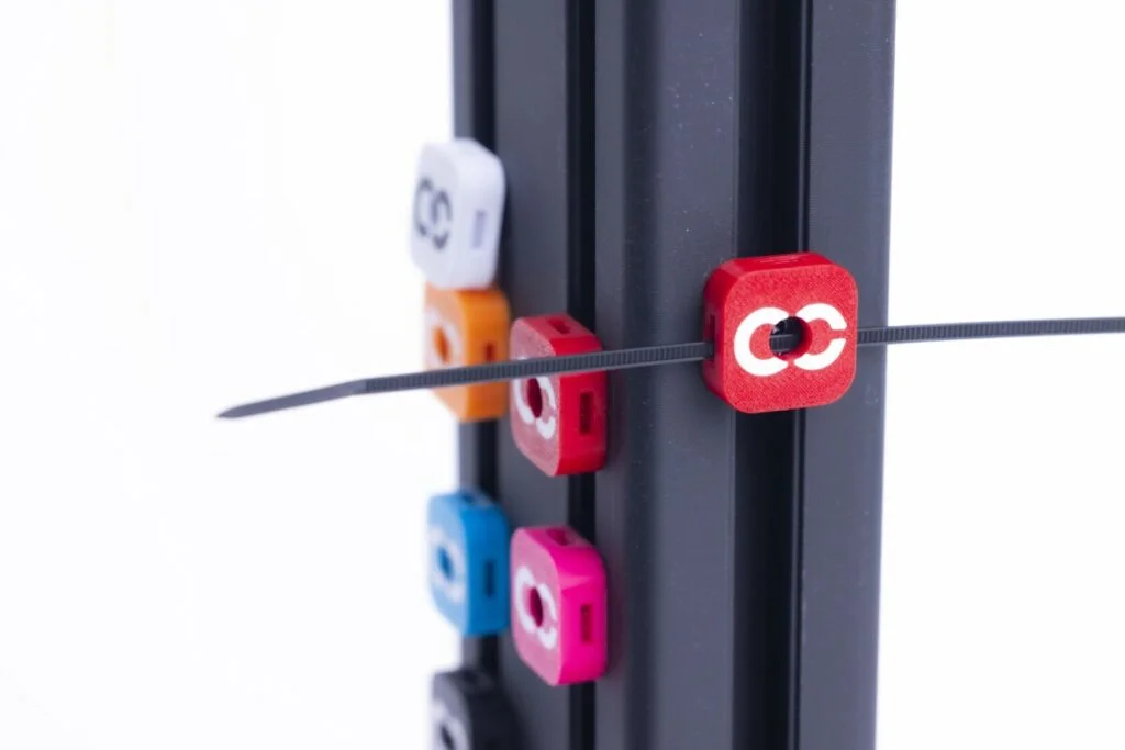 Cable management clips bolt-on