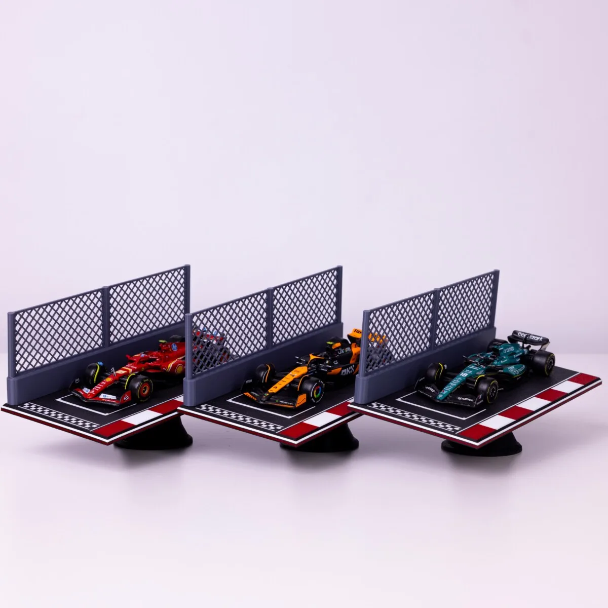 F1 Starting Grid Display Stand for 1:43 Scale Models BBurago 3D Printed