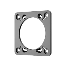 MOZA Multi function Stalks Adapter Plate angled view with central shaft opening and mounting holes   OCRacing