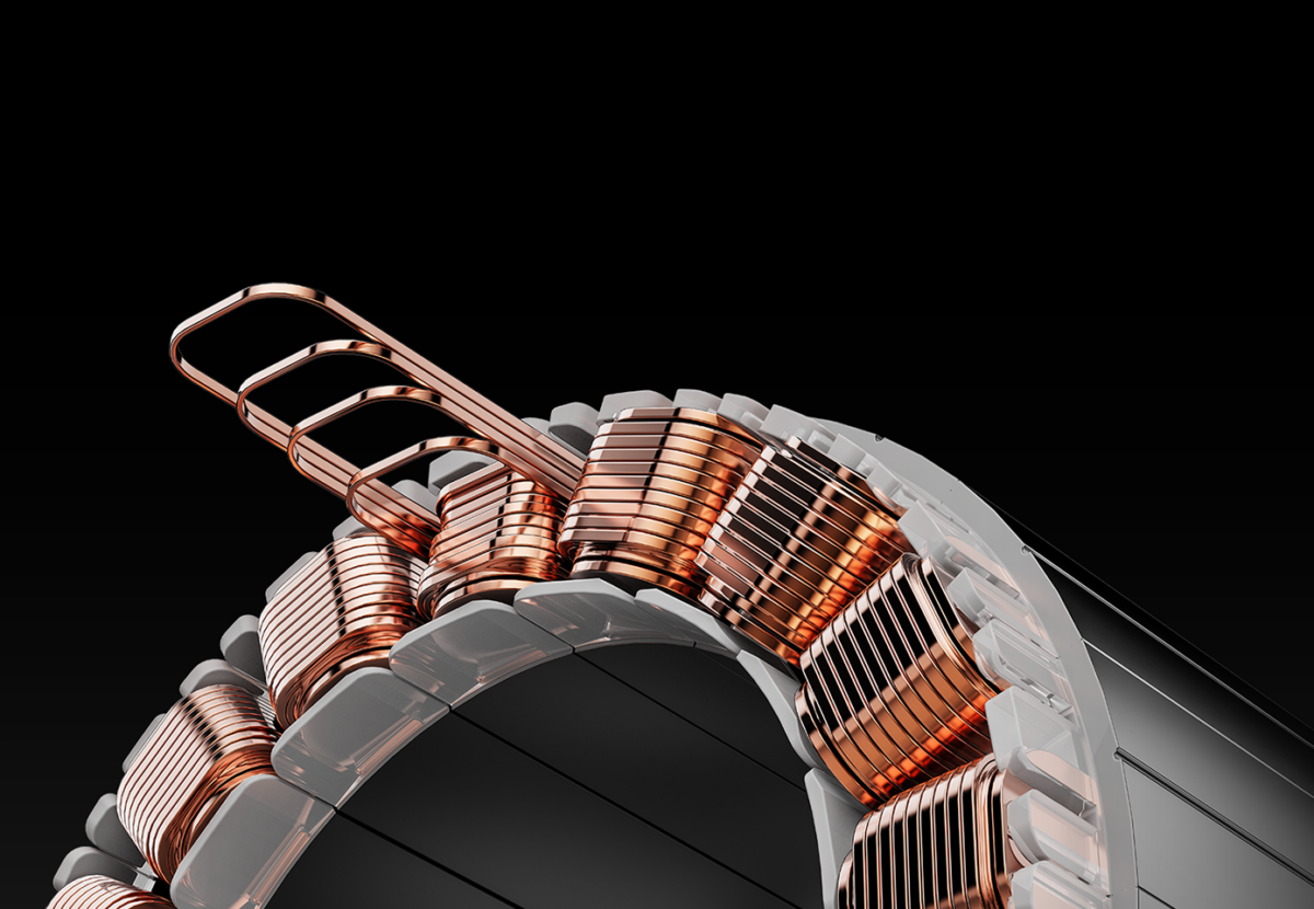 MOZA R21 Ultra flat-wire motor winding detail - OCRacing