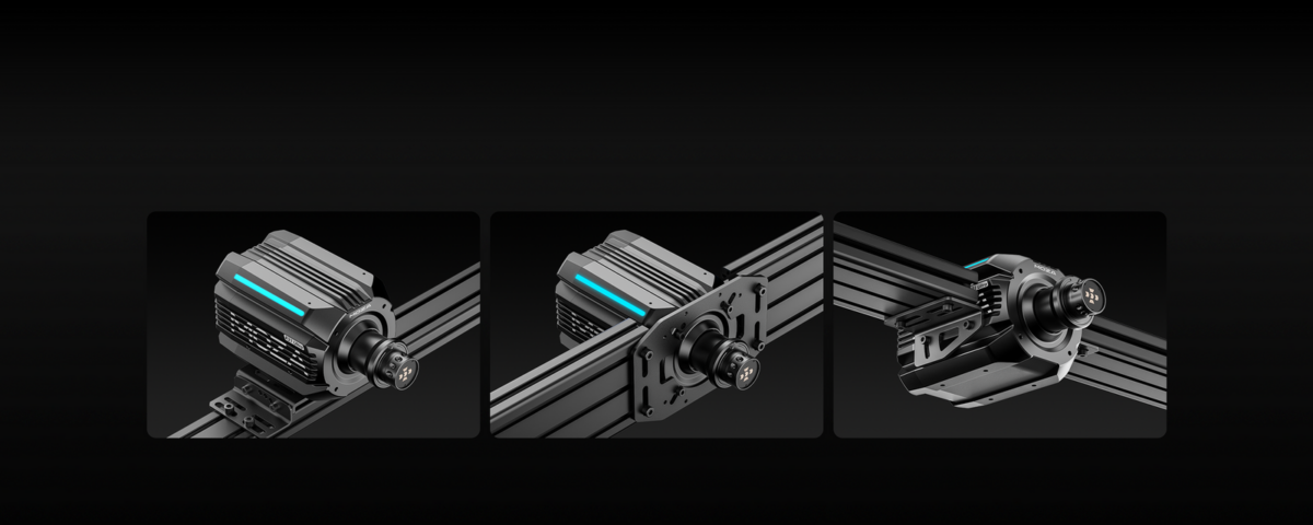 MOZA R21 Ultra mounting options diagram - OCRacing