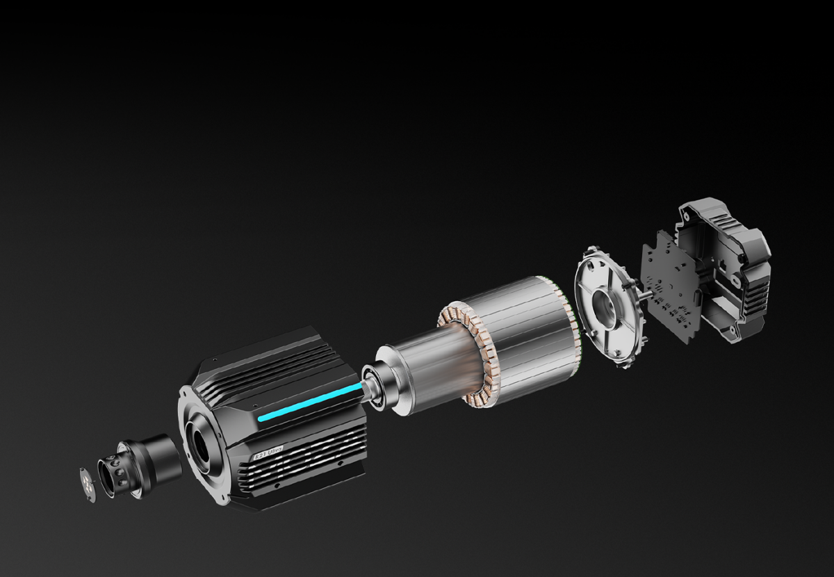 MOZA R21 Ultra exploded direct drive motor assembly - OCRacing