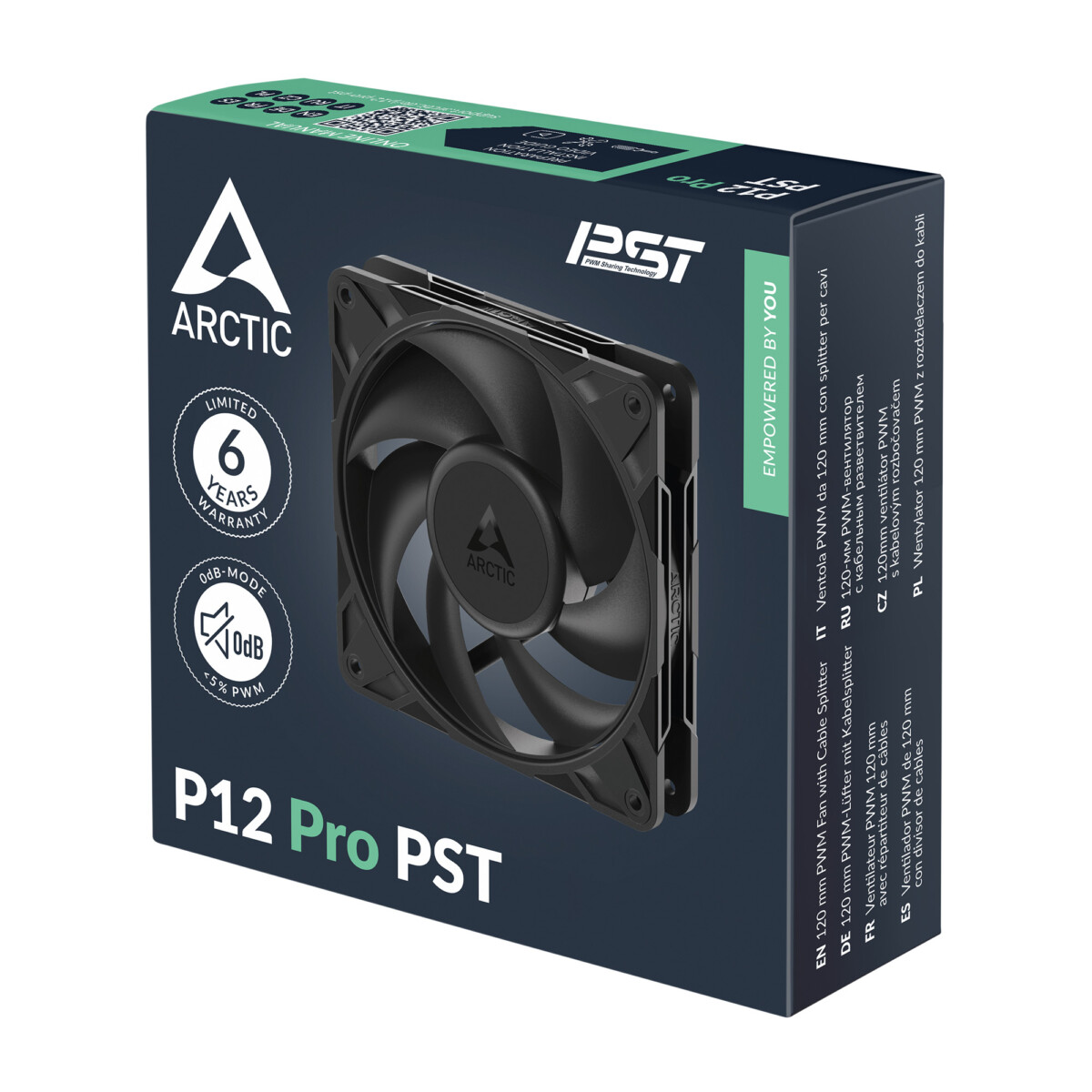 ARCTIC P12 Pro PST single fan packaging - OCRacing