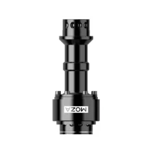 MOZA Base Extension Rod straight product view showing CNC aluminum body   OCRacing
