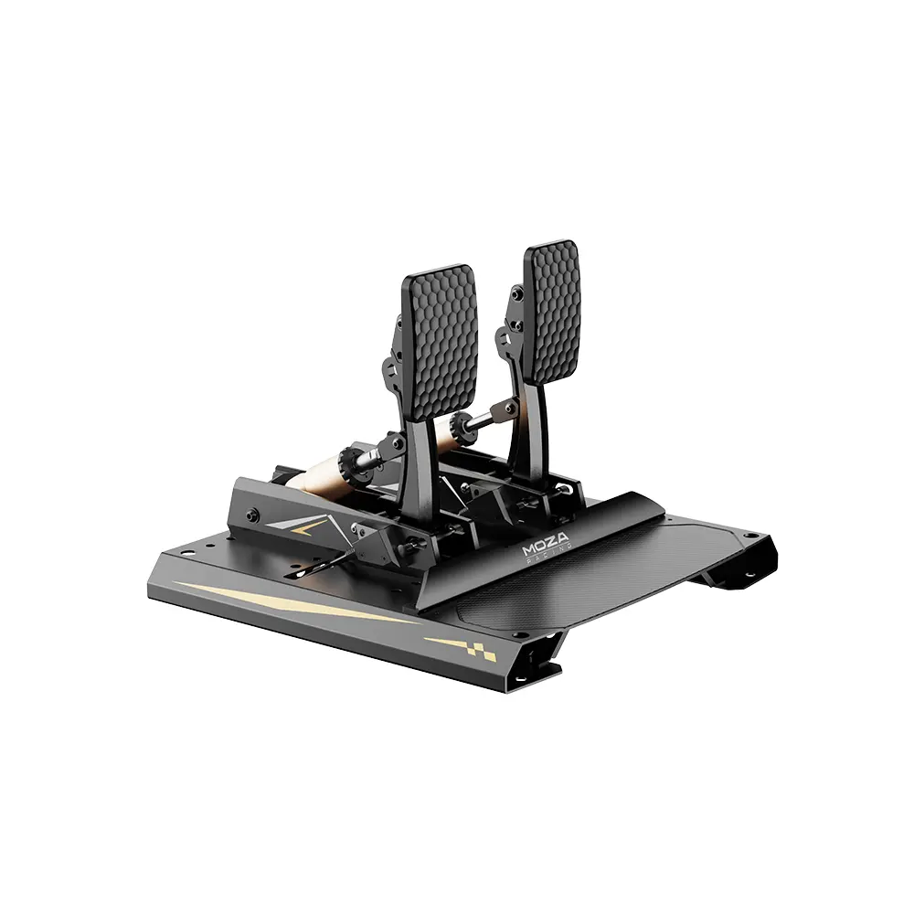 MOZA CRP2 Load Cell Pedals throttle and brake set with carbon fiber heel plate   OCRacing