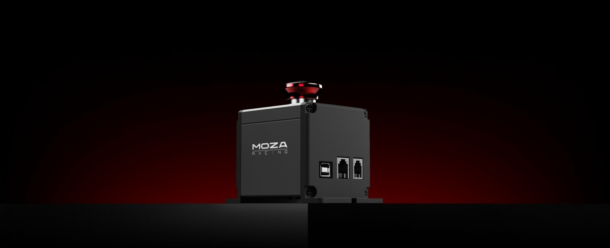 MOZA E-Stop Switch on sim racing setup - OCRacing