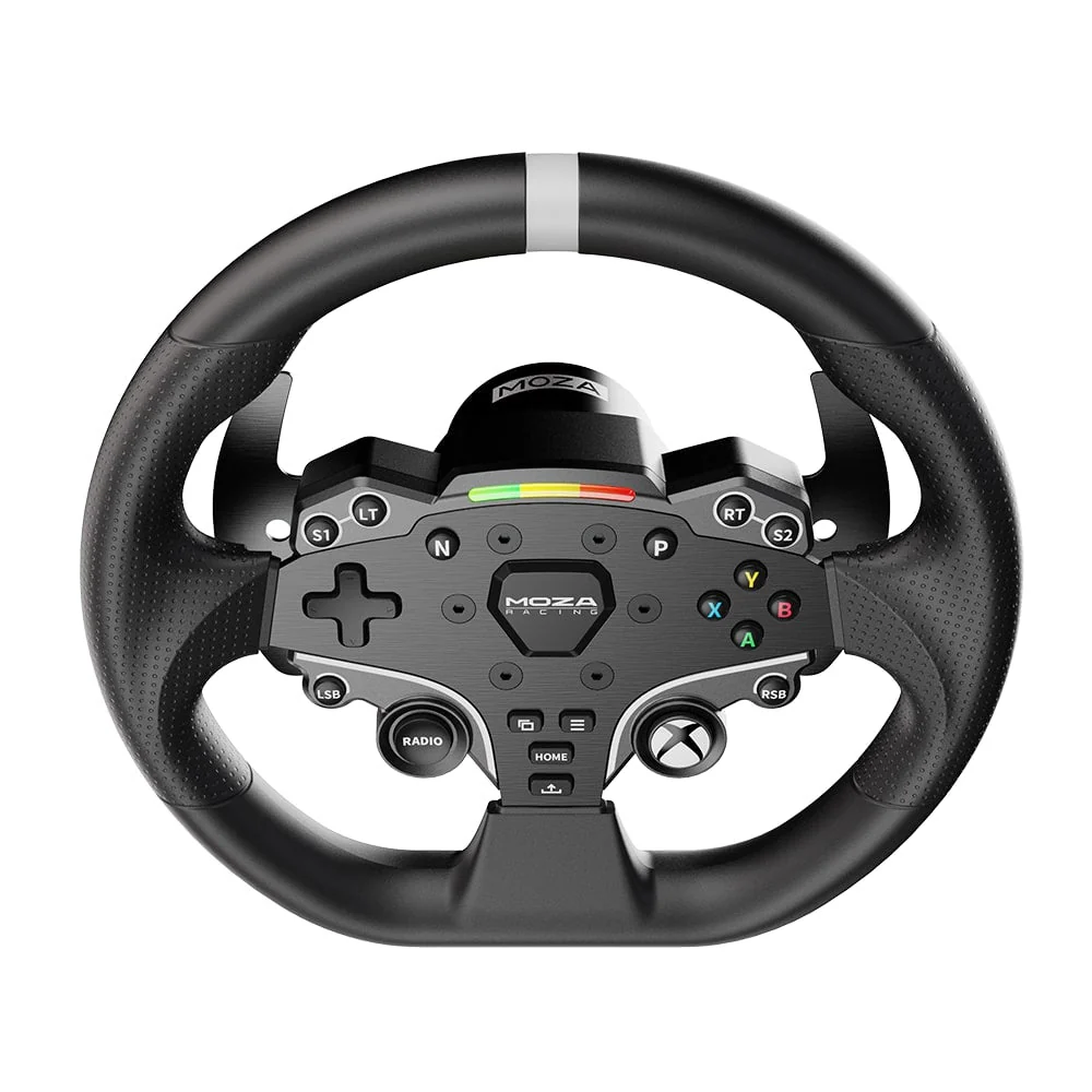 MOZA ESX Steering Wheel Xbox buttons and front controls - OCRacing