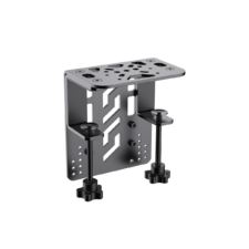 MOZA Flight Base Table Clamp right side view with adjustable C clamps and top mounting plate   OCRacing