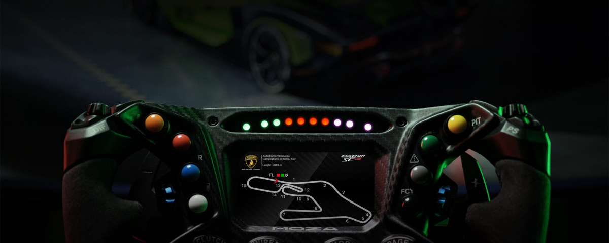 MOZA Lamborghini Essenza SCV12 Sim Racing Steering Wheel official replica - OCRacing