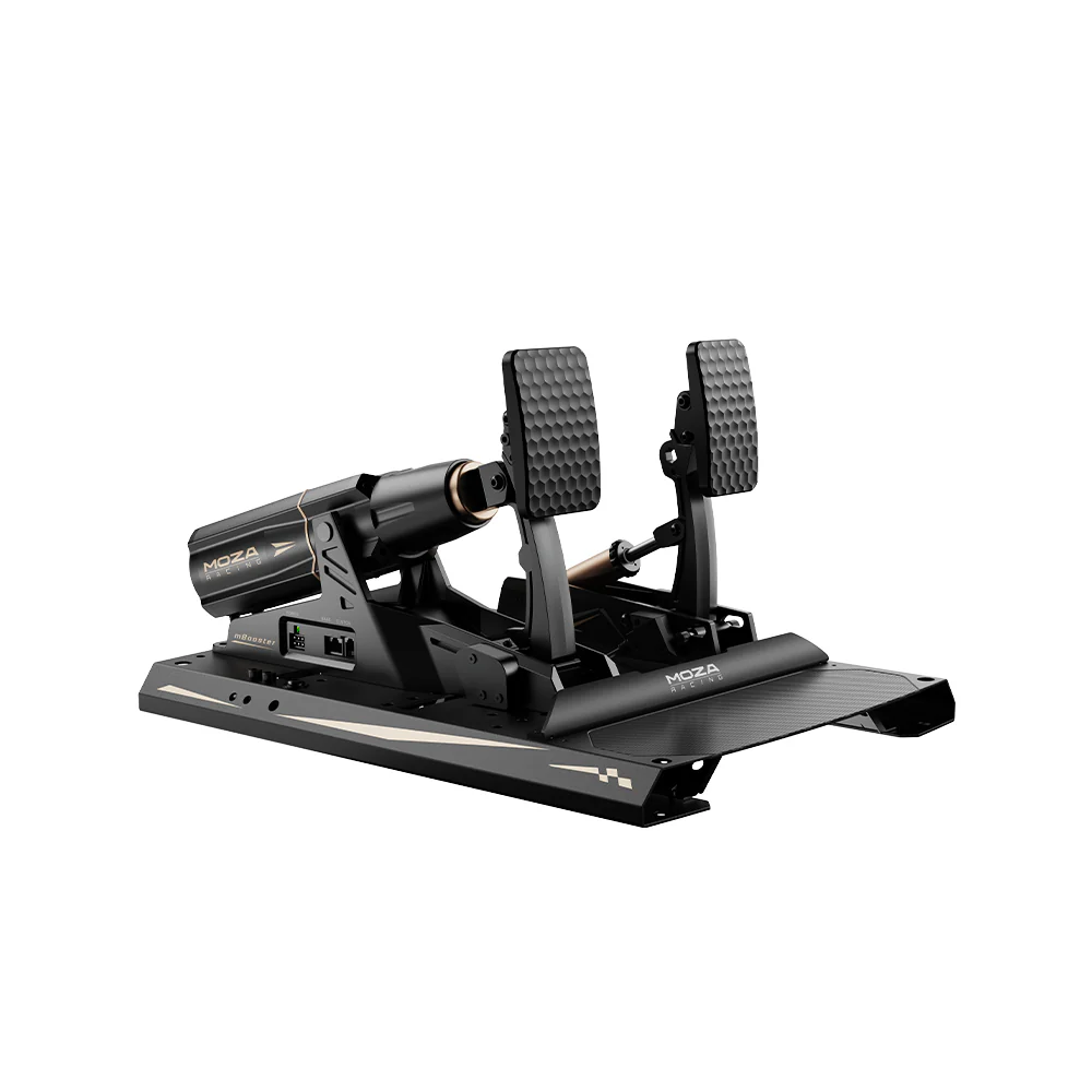 moza-mbooster-active-pedal-set-crp2-throttle-1-ocracing - OCRacing.eu MOZA mBooster Active Pedal Set with CRP2 throttle front product view OCRacing