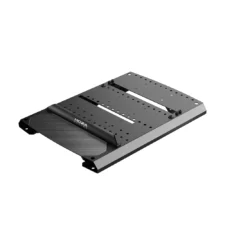 MOZA mBooster CRP CRP2 Pedal Plate angled product view with carbon fiber footrest   OCRacing