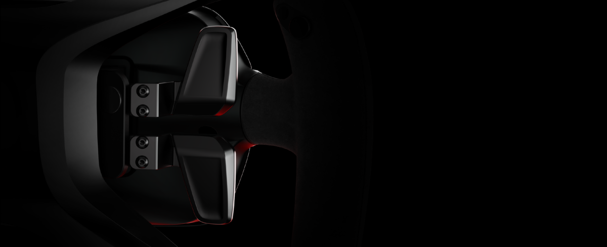 MOZA Porsche Mission R Steering Wheel aluminum dual clutch paddles - OCRacing