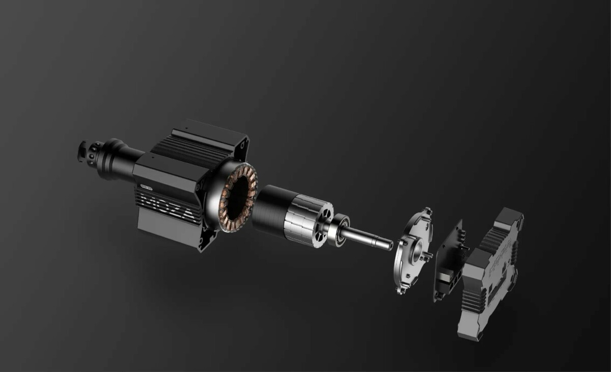 MOZA R12 V2 Direct Drive Wheel Base exploded motor assembly - OCRacing