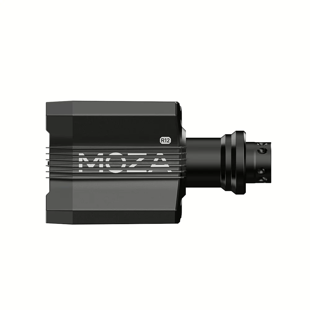 MOZA R12 V2 Direct Drive Wheel Base side product view   OCRacing