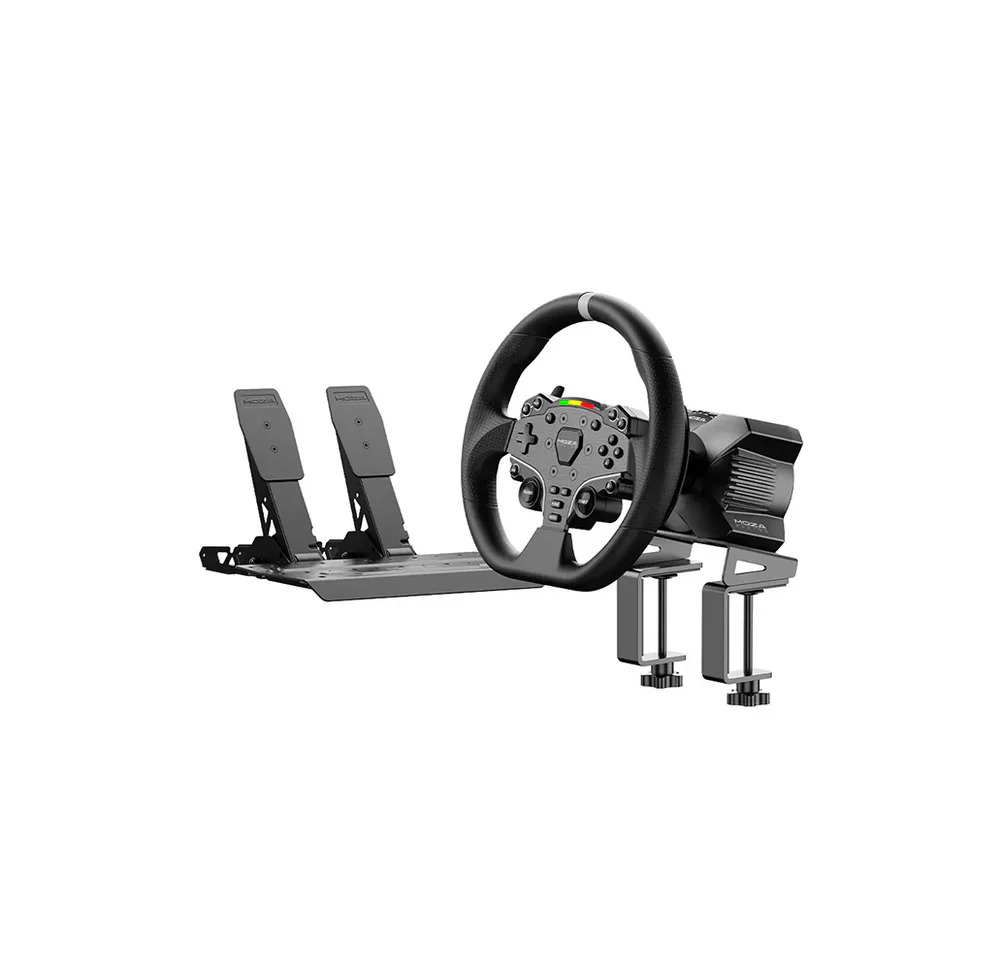 MOZA R3 Racing Bundle PC complete setup - OCRacing - OCRacing.eu MOZA R3 Racing Bundle PC with R3 direct drive base ES Lite steering wheel SR P Lite pedals and table clamp OCRacing