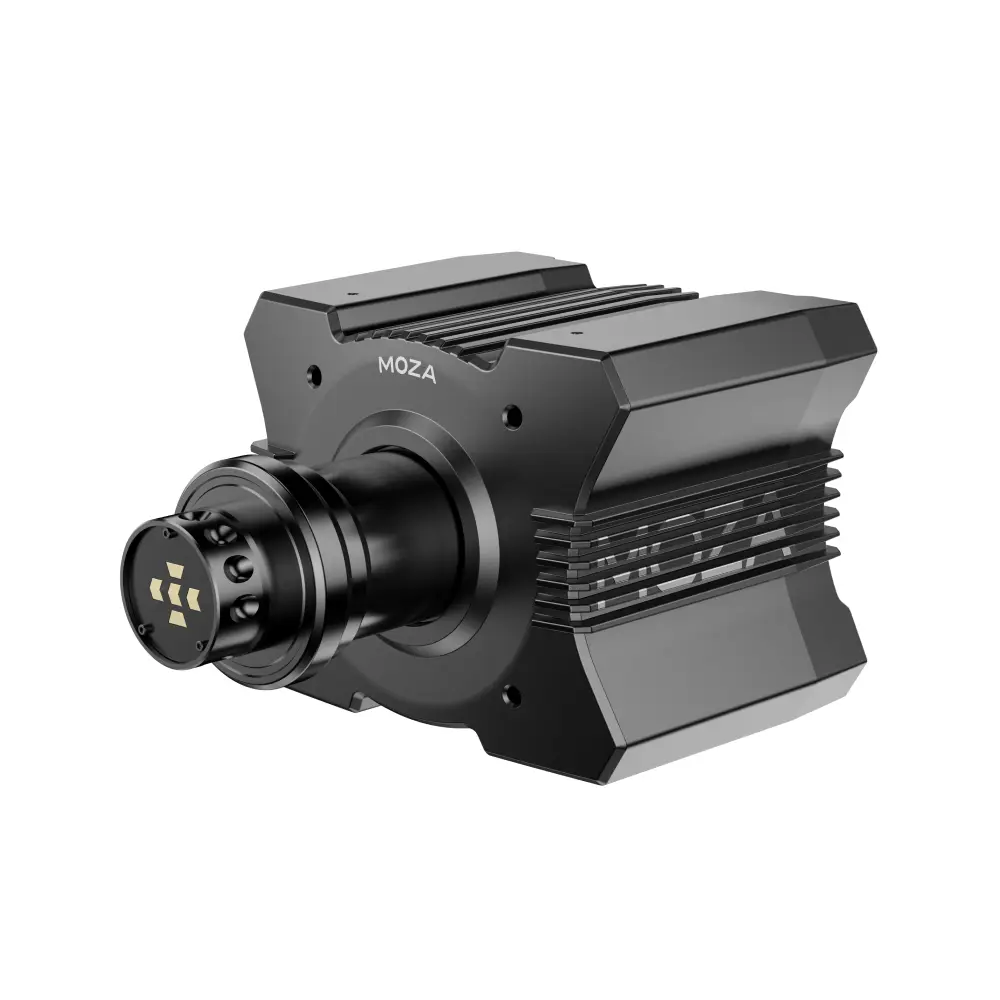 MOZA R9 V3 Direct Drive Wheel Base angled product view   OCRacing