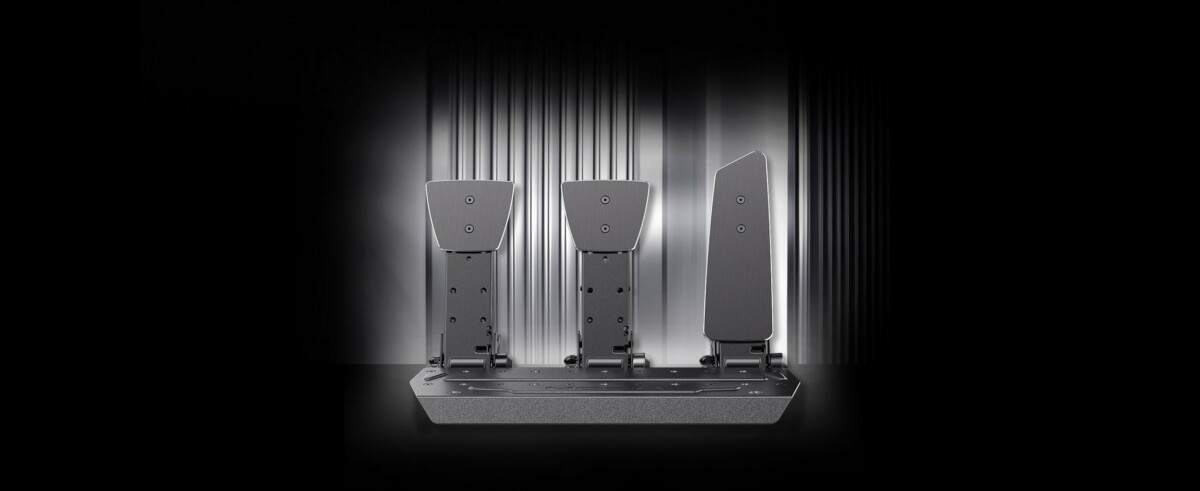 MOZA SR-P high-strength steel pedal construction - OCRacing