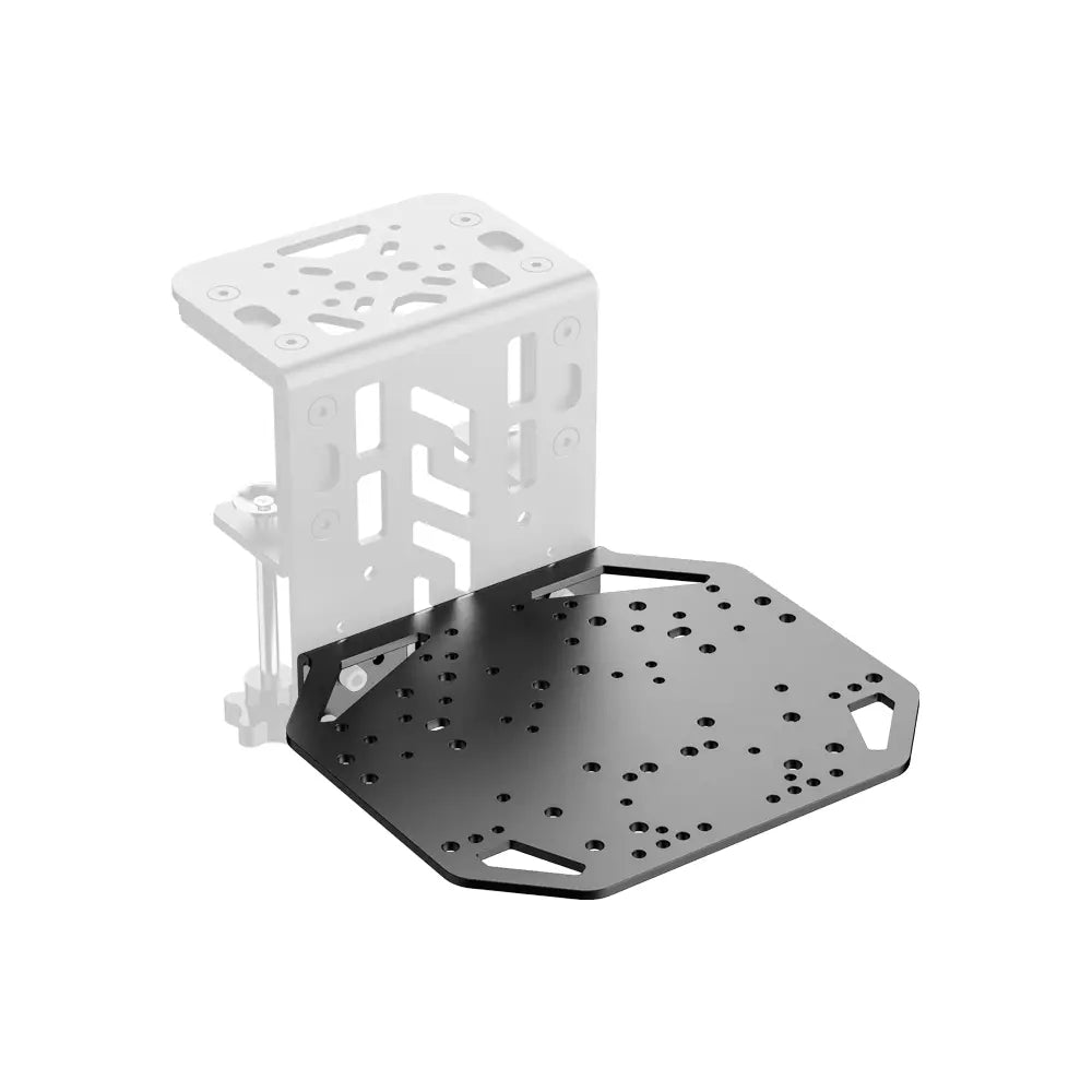 MOZA Universal Mounting Plate top view with mounting holes - OCRacing