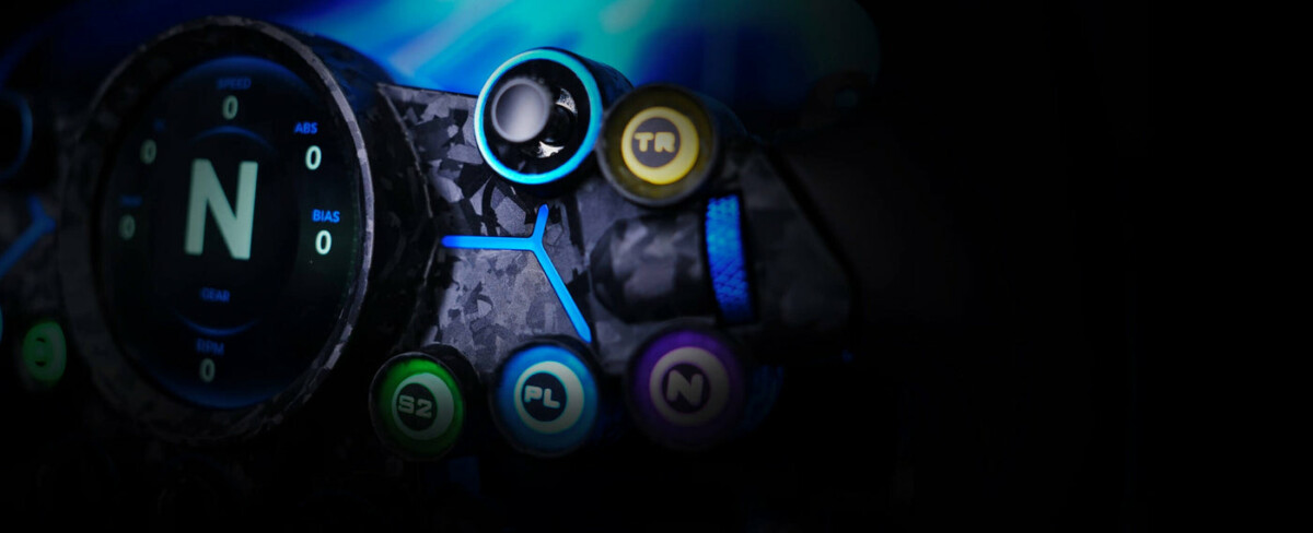MOZA Vision GS carbon fiber reinforced composite face plate - OCRacing