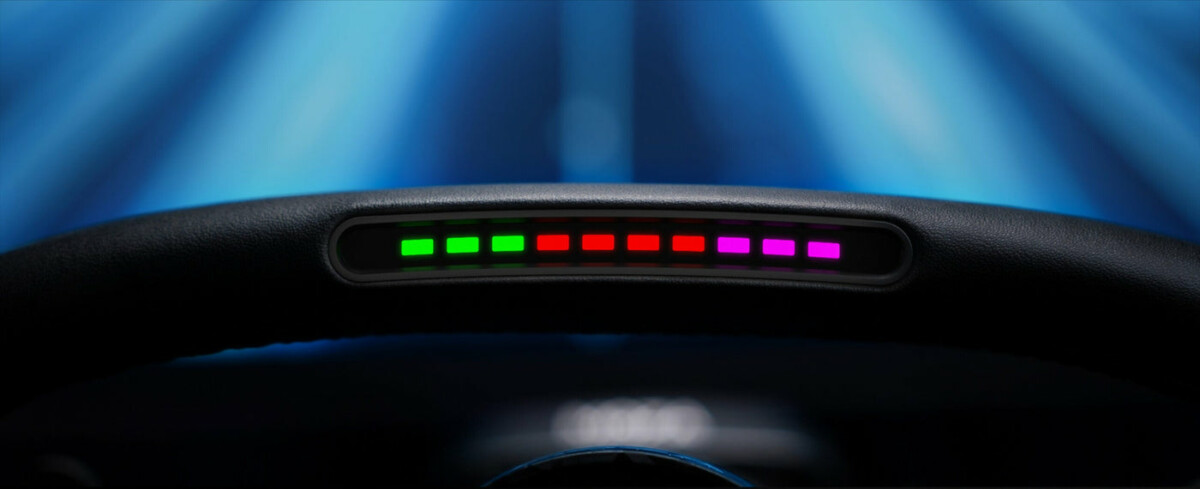 MOZA Vision GS top mounted RPM indicator with RGB LEDs - OCRacing