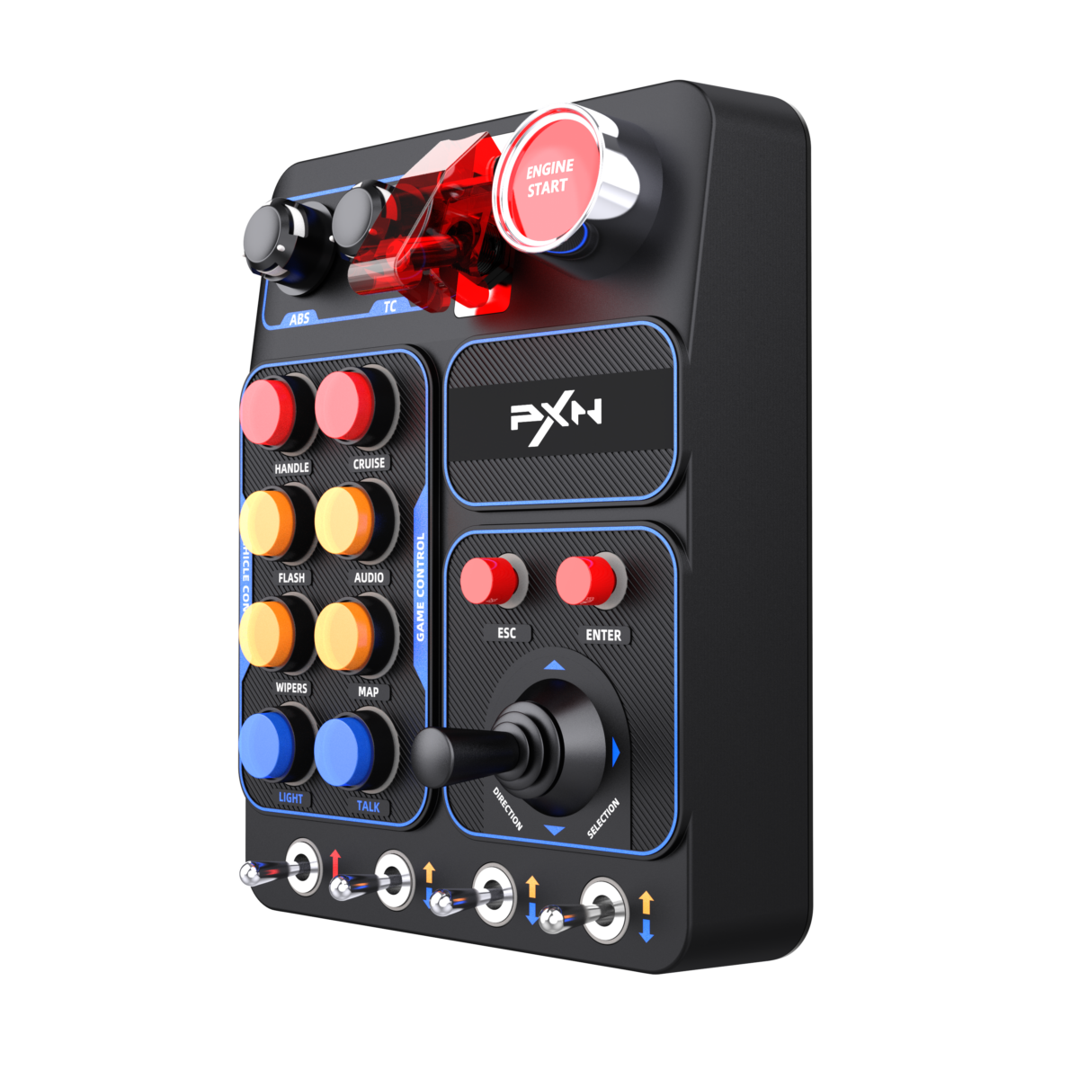 PXN CB1 Button Box angled view - OCRacing