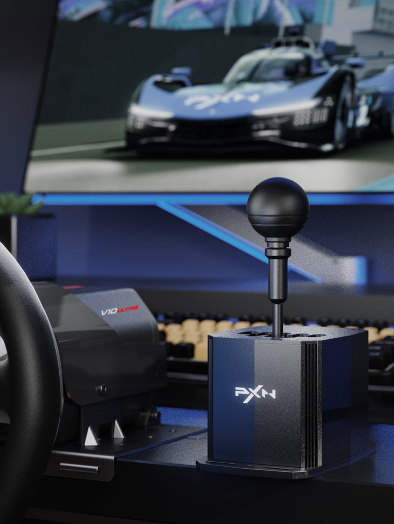 PXN SF U shifter mounted beside wheel - OCRacing