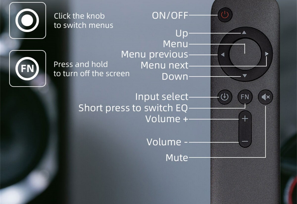 SMSL A50 Pro IR remote control - OCRacing