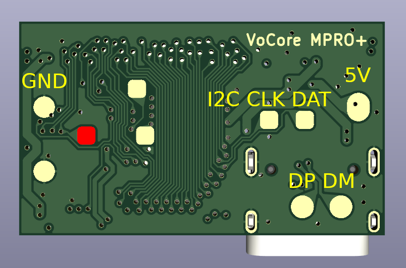 VoCore MPRO driver board rear side test points - OCRacing