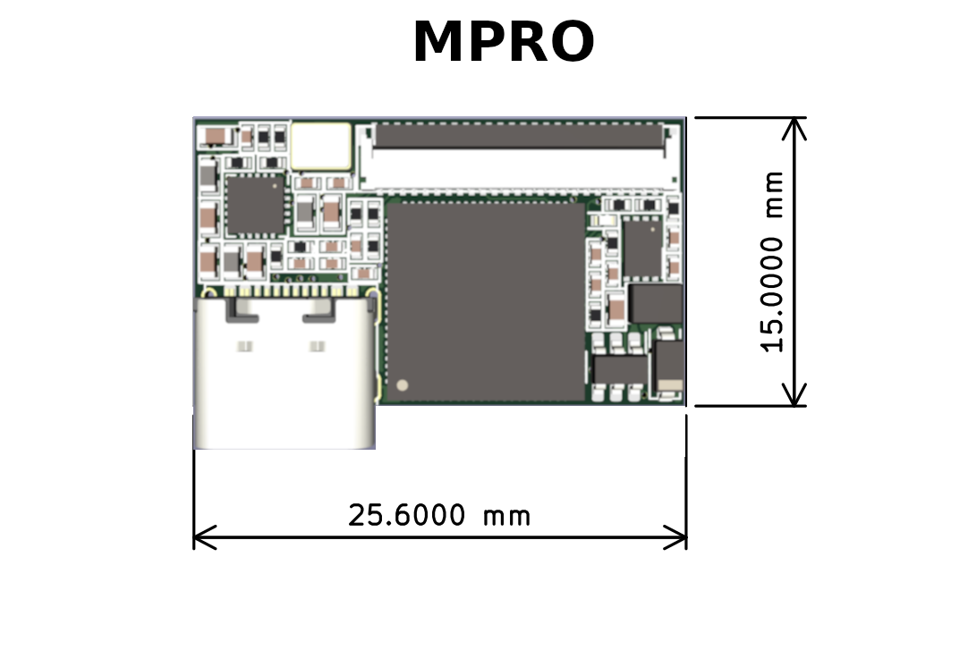 VoCore MPRO USB driver board front side - OCRacing