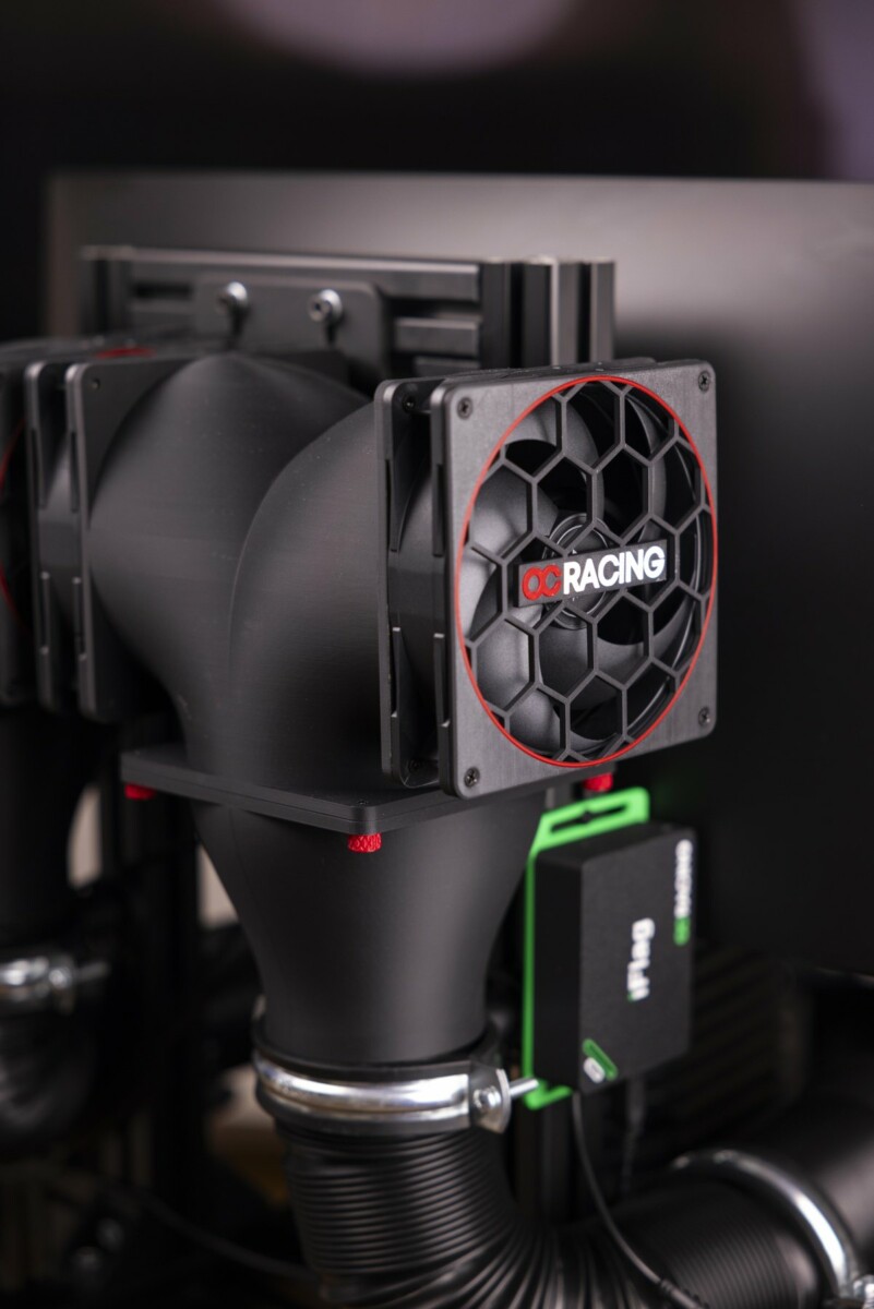 WindSim Advanced installed on sim racing rig - OCRacing