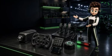 Ocie presenting the OCRacing sim racing bundle configurator